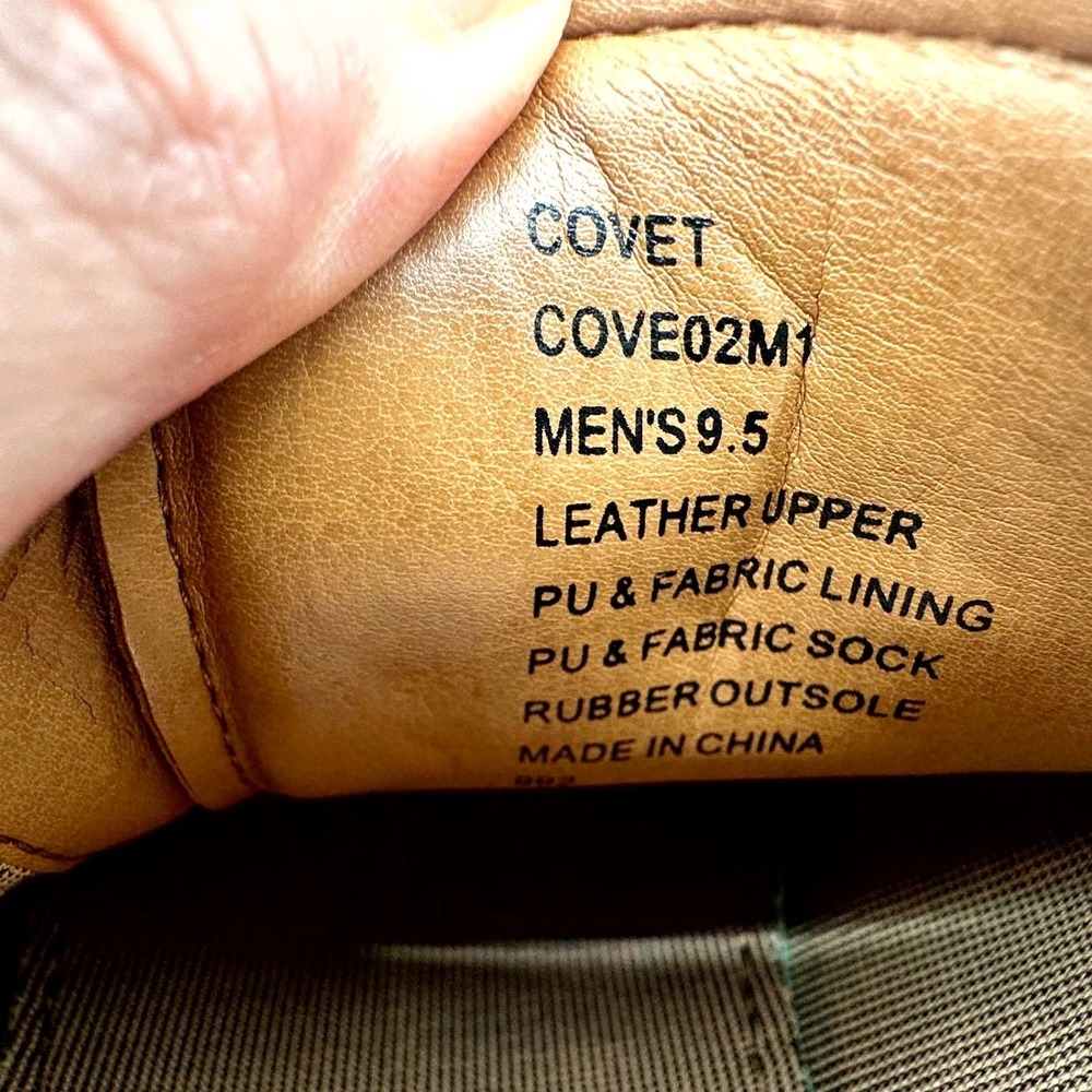 Steve Madden COVET Men's Cognac Leather Monk Strap Shoes 9.5 - Picture 4 of 6